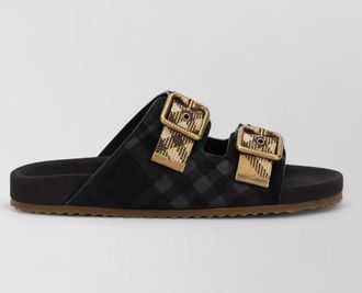 Burberry leather buckled sandals