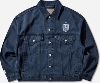 Levi's Men s England Football Type III Trucker Jacket Blue