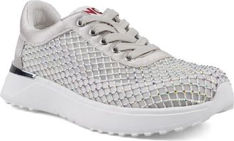 National Comfort Keana Crystal Sneaker in Silver Fx at Nordstrom, Size 11