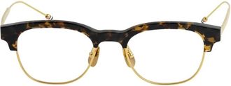 Thom Browne Square Browline Optical Frame - unisex - Brillen - Bruin - 49 MM - Accessoires