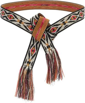 Isabel Marant Etki riem met kwastje - Zwart