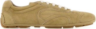 Prada Beige Suede Sneakers