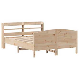 Berkfield Home Decorative Bed Frame without Mattress 160x200 cm Solid Wood Pine in Light Brown