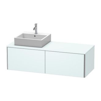 Duravit Mueble De Pared Duravit Xsquare 140.0 X 54.8 Cm, 2 Cajones Xs4903l, Color (frente/cuerpo): Azul Claro Mate - Xs4903l0909