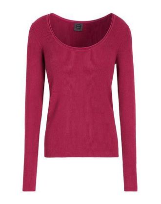 8 by YOOX RIBBED KNIT SLIM FIT SCOOP CREW-NECK