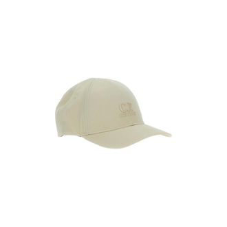 C.P. Company Caps, male, Beige, Size: ONE SIZE Gabardine Logo Cap