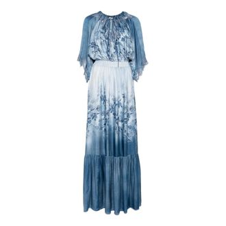 Ermanno Scervino Maxi Dresses, female, Blue, Size: S Mfb32 Abito