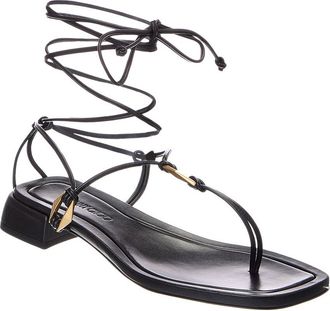 Jimmy Choo London Onyxia Leather Sandal