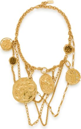 Chlo&eacute; The Chlo&eacute; Medals Multi-chain Necklace - Gold - One Size
