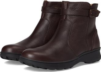 Vionic Redding Booties Womens Boots Chocolate Ganache Leather : 8.5 W