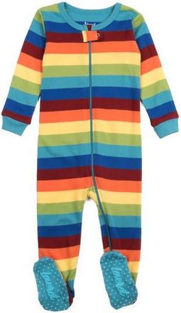 Leveret Footed Striped Cotton Matching Family Pajamas in Colorful Boys at Nordstrom, Size 18-24M