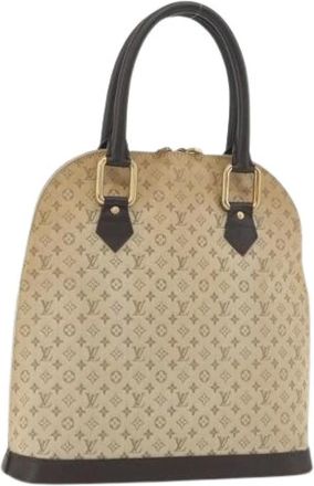 Louis Vuitton Pre-owned Handbags, female, Beige, Size: ONE SIZE Pre-owned Monogram Mini Canvas Hand Bag