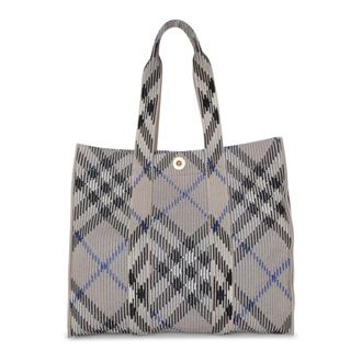 Burberry Tote Bags, female, Multicolor, Size: ONE SIZE Check Print Tote Style Bag