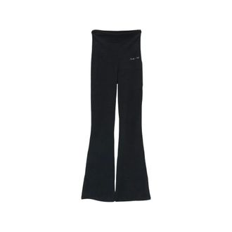 Sporty & Rich Broeken, Dames, Zwart, M, Wijde broek