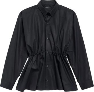 Balenciaga Chemisier corto in cotone - Nero