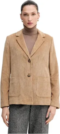 Benetton Corduroy Blazer - Dames - Jassen - Bruin - Maat: S Corduroy