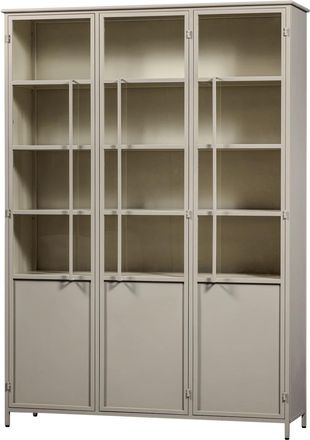 De Eekhoorn Grosser Design Vitrinenschrank Exhibito 3-t&uuml;rig, Sand