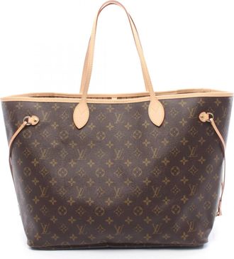 Louis Vuitton Brown Coated Canvas Pvc Monogram Leather Handbag Tote Bag (Pre-Owned)