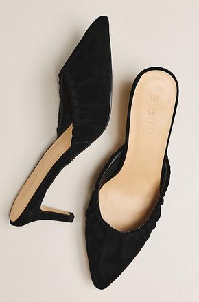 Silent D Crilla Scrunch Kitten Heel Mules