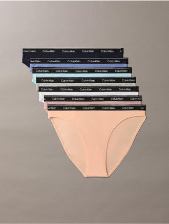 Calvin Klein Calvin Klein Womens Icon Logo 7-Pack Bikini - Multi - XL