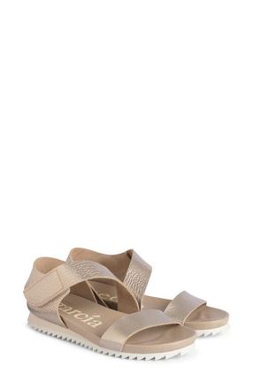 Pedro Garcia Jedda Leather Sandal in Sirocco Cervo Lame at Nordstrom, Size 7.5Us
