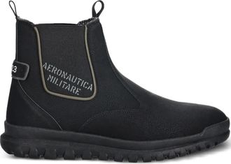 Aeronautica logo-print pull-on chelsea boots - Black