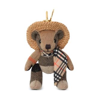 Burberry Thomas Bear Charm - female - Burberry - Keychains - Beige - ONE SIZE - Accessories