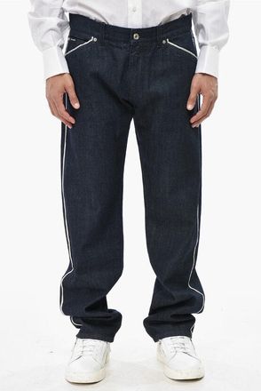 Dolce & Gabbana Straight-Leg Jeans With Contrast Details 21cm size 50