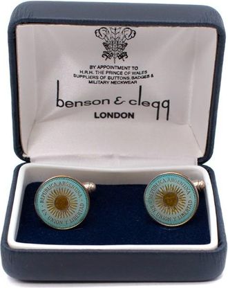 Benson & Clegg Republica Argentina Coin Cufflinks
