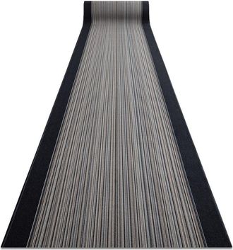 RugsX Rugsx - Runner anti-slip carnaby grey 80cm grey 80x750 cm