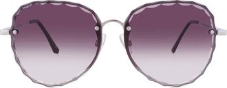 Frye 50856FCO040 Smoke Oval Ladies Sunglasses 10260422.COM SILSMK