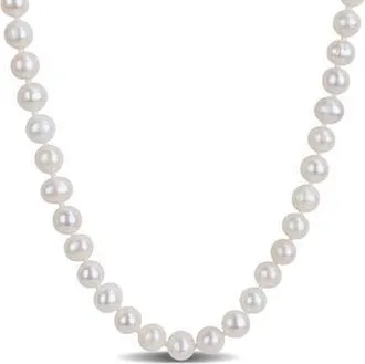 Delmar Cultured Pearl Necklace, 7-8mm in White at Nordstrom Rack
