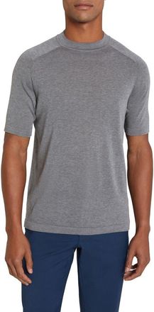 Jack Victor Victoria Cotton & Silk T-Shirt in Light Grey at Nordstrom, Size Xx-Large