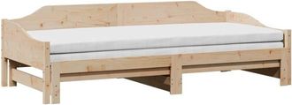 vidaXL Sofá cama nido sin colchón madera maciza 90x190 cm Vidaxl
