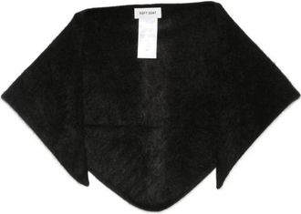 Soft Goat Sciarpa a Triangolo Spazzolato - - Accessories - Donna - Nero - ONE SIZE