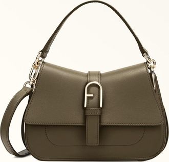 Furla Flow Borsa A Mano Sage Verde Pelle Di Vitello Claris Lux Donna