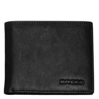 Breed Locke Genuine Leather Bi-Fold Wallet - Black