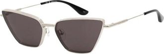Alexander McQueen Zonnebrillen - Dames - Zonnebrillen - Grijs - 58 MM - Accessoires