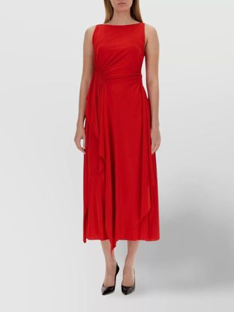 Lanvin draped midi dress