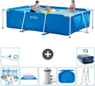 Intex Piscina Con Estructura Rectangular - 300x200x75 Cm - 7-piezas S20059
