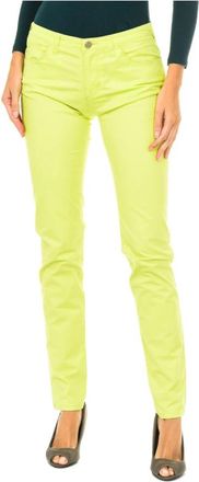 Armani Jeans Moderne Casual Lange Broek - Dames - Slim Fit Broeken - Groen - W29 - Katoen - Broeken