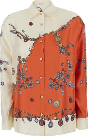 Versace Multicolor Regular Printed Shirt
