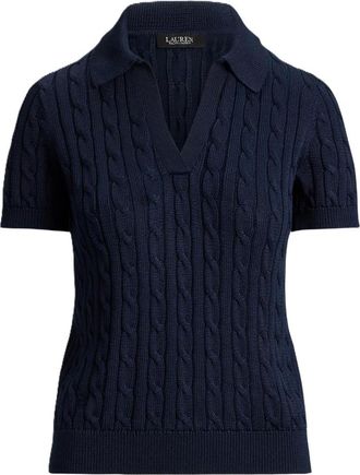 Ralph Lauren Maglione Polo - - Knitwear - Donna - Blu - L