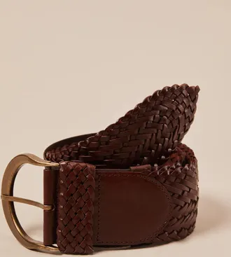 Lucky Brand Wide Woven Waist Belt