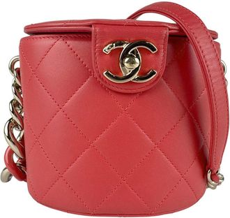 Chanel pink Color Leather Shoulder Bag (Pre-Owned)