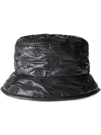 Maison Michel Vissershoed met monogram - Zwart