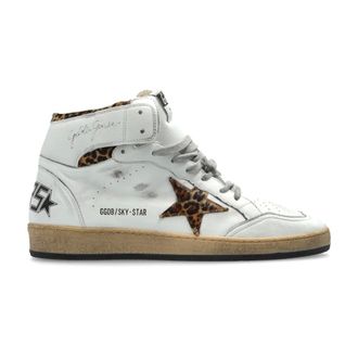 Golden Goose Sneakers, male, White, Size: 11 US Sky Star sports shoes above the ankle