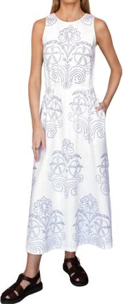 Emerson Fry Studio Sleeveless Sundress In Off-White