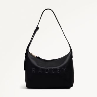 Radley London Black Medium Ziptop Shoulder Bag Ridgeway Gardens SS26 Radley London