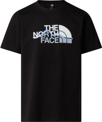 The North Face Mountain Line Short Sleeve Tee T-Shirt f&uuml;r Herren | schwarz